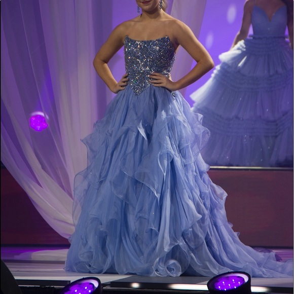 Size 0 Custom Couture Sherri Hill Ballgown - Picture 3 of 4
